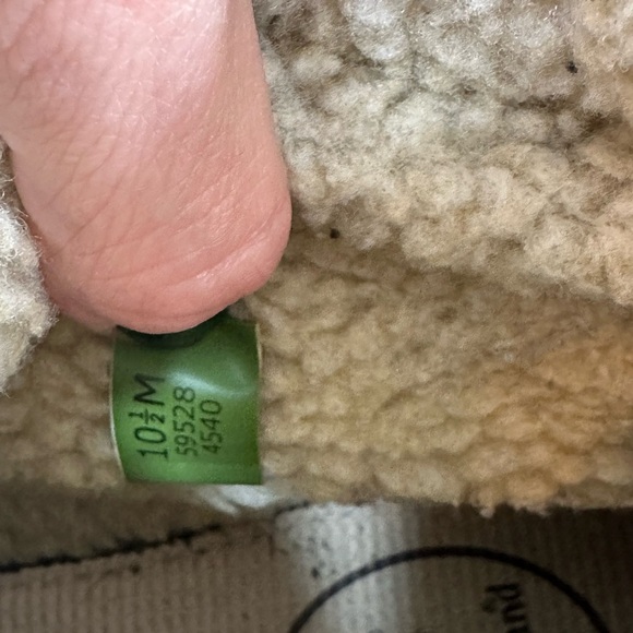 Timberland Men’s sherpa fleece lined Size 10.5 Dark Oiled Brown leatherEUC - Picture 8 of 10